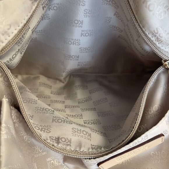 Michael Kors Bronze Leather Tote Shoulder Bag - Preowned - Picture 9 of 12